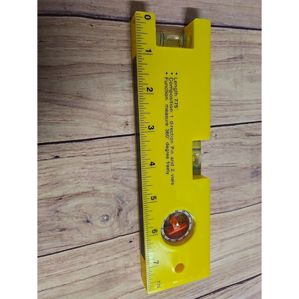 Tool Bench 8" Magnetic Level Ruler Bubble Tool - Compact Magnetic Level - New - Picture 3 of 3